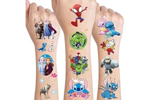 JSAN Tatouage Enfant,Tatouage Enfant pour Fille、Garcon，Fête Cadeaux、Petits Cadeaux pour Calendrier de l'Avent Enfants (MIX B)
