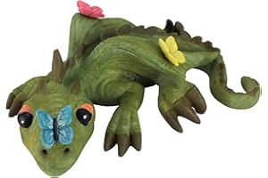 GlitZGlam Cody El Dragón Miniatura Verde De Azar para Su Jardín De Hadas/Jardín Miniatura