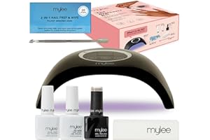 Mylee Beginners Kit - Set Professionale per Smalto Gel Semipermanente, Uso Professionale e Domestico, Manicure e Pedicure, Include Lampada LED per Unghie, Smalto Gel, Base Coat, Top Coat e Accessori