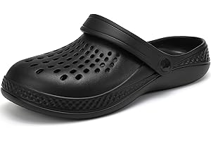 VOLHAL Herren Clogs Hausschuhe Gartenschuhe Sommer Badelatschen Strand Schuhe Sandalen Pantoletten,Gr.40-46