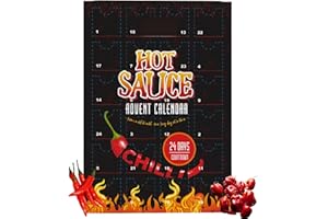 ACL STORES 24 Days Chilli Advent Calendar 2025 - Hot Sauce Advent Calendar - Christmas Food Gifts Advent Men Women Teens Adults Chilli Lovers Gift Box Vegan Vegetarian