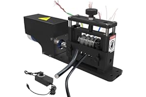 ILOKNZI Machine à dénuder automatique, machine à dénuder de câble, outil de fil de dénudage de calibre 1,5 mm à 16 mm, recyclage efficace du fil de cuivre, MDWDBXQ-01