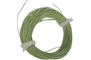 Aventik para Pesca con Mosca línea Flotante de Peso hacia adelante línea de Mosca dinámico Taper Volar línea Fly Line con expuestas Loops línea ID Ultra bajo elástico Bobina de línea de Mosca