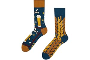 Dedoles Chaussettes Unisexe Homme Femme & Enfants beaucoup designs amusants Football Pizza Avocat Pompier Grenouille Plantes Cadeau gauche droite différent