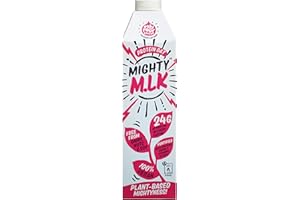 Mighty Pea Protein Oat Milk | Vegan, Dairy Free Milk Alternative 1L (1x1L) | High Protein | Free from Lactose, Nuts & Soy | Plant-Based | No Added Sugar | Long Life | Made in The UK