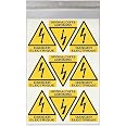 18 Stickers DANGER ÉLECTRIQUE W012 - Taille 4,5 x 5 cm - Lot de 18 ...