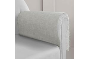 Joywell Armchair Cover for Arms Armrest Cover for Recliner Couch Arm Cover Faux Linen Armchair Slipcover for Living Room Couch Loveseat Sofa Arm Protector, Silver Grey