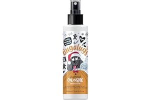 BUGALUGS Dog Cologne perfume Christmas Edition Gingerbread - vegan dog deodorant deodoriser spray use with our professional groom Dog Shampoo For Dogs, Cats & Pet (Gingerbread Cologne 200ml)