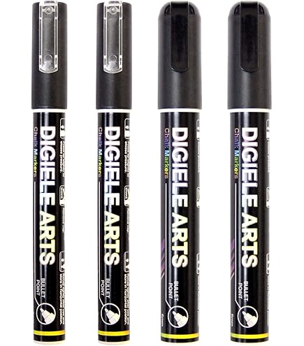 Pennarelli Gesso Liquido Nero - 4 Pezzi Cancellabili Per Lavagne, Vetro E Finestre - Foto 13