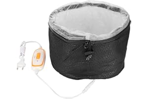 ‎FABATER 220V Hair Care Hat, czapka spa do włosów, czapka do pielęgnacji włosów, termiczna czapka do włosów, wodoodporna domowa włosy pielęgnacja termiczna Elektryczna leczenie włosów piękno parowiec