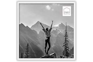 HAES DECO - Cornice per foto/portafoto da parete/cornici foto da parete/portafoto moderni in plastica Easy Frame bianco 30x30 cm - EF13W