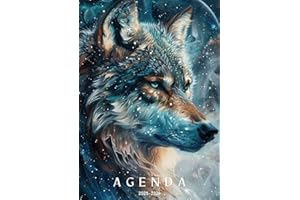 AGENDA SCOLAIRE 2025-2026 LOUP: Organisateur et Planificateur Journalier - 1 Jour Par Page | Étudiants - Collège - Lycée - Primaire