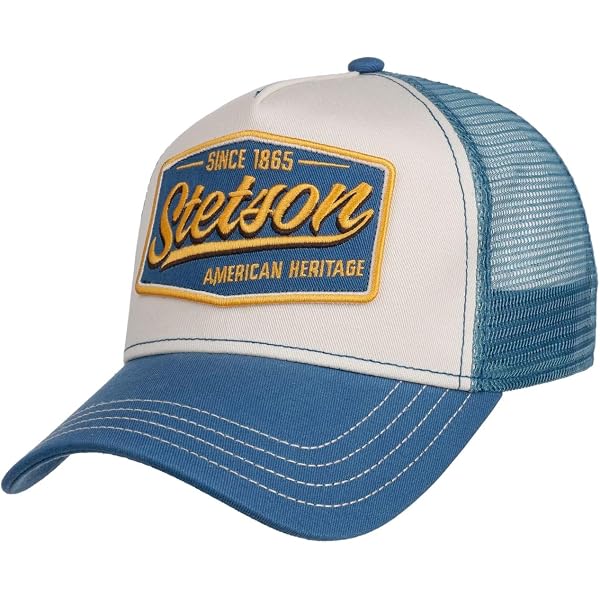Stetson Army New Denim Cappellino Uomo - Berretto In Jeans Con Visiera, Prodotto In UE, Colore Blu Scuro, Stile Militare, Cuciture Luminose - 2