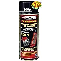 Smalto Resistente Al Calore MACOTA 08008 - Fino A 800°C | Nero, 400 Ml