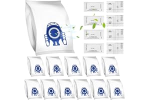 CELBERENA 12 Sacchetti per Miele GN Sacchetti per Aspirapolvere Classic C1 Complete C2 C3, S2 S5 S8 Series 3D Efficiency Sacchetto per la Polvere con 8 Filtri