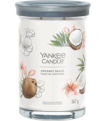 Yankee Candle Signature Scented Candle | Large Pink Cherry and Vanilla Double Wicks Scented Candle | Long Burning Soy Wax Blend Candle | Perfect Gifts for Women