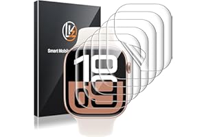 LK 6 Pack Screen Protector for Apple Watch Series 10/Apple Watch Series 11 42mm High Definition, Bubble Free, Clear Flexible TPU Film, Easy Installation Anti-Scratch, Ultra-Thin Screen Protector