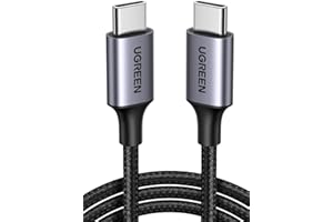 ‎UGREEN UGREEN USB C auf USB C Kabel 60W PD 3.0, PPS USB-C Ladekabel kompatibel mit iPhone 17 Pro Max,iPhone Air, iPhone 16 15 Pro Max, Galaxy S25 S24 MacBook Air M2 iPad Pro, Air 5/Mini, Pixel 9 usw. (1M)