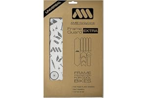 All Mountain Style AMS High Impact Frame Guard Extra Semi-Transparente – Protege tu Bicicleta de posibles arañazos y Golpes