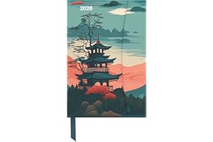 ‎N NEUMANNVERLAGE teNeues - Japanese Papers 2026 – Buchkalender 10x15 cm | Kompakter Wochenkalender mit Magnetverschluss im Asia-Design: Magneto Diary