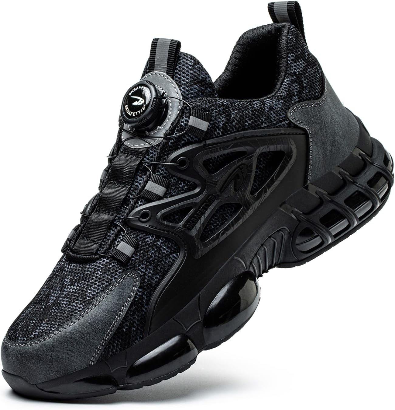 Zapatos de Seguridad para Hombre Mujer Zapatillas Ligeros Calzado Trabajo Comodo Antideslizante con Puntera de Acero 36-46 EU