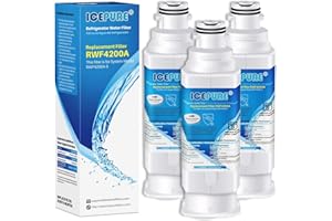 ICEPURE Kühlschrank Wasserfilter - Ersatz für Samsung HAF-QIN/EXP, DA97-17376B, DA97-08006C, Reduziert PFAS/PFOA/PFOS, Kompatibel mit RF23M8070SG/RF28R7351SG,NSF Zertifiziert 3Stück