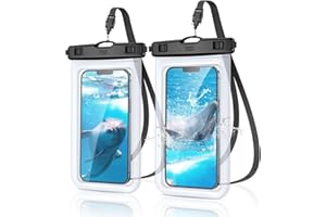 YOSH Pochette Étanche Smartphone [Lot de 2], IPX8 Pochette Étanche Téléphone, Housse Étanche Smartphone pour iPhone 15 14 13 12 11 Pro XS Max XR X 8 7, Galaxy S23 S22 S21, Huawei P50 P40 Jusqu'à 6.8"