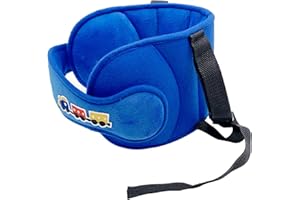 INCHANT Baby Car Seat Head Support Kids Car Seat Head Support Adjustable Head Strap Band for Car Seat Neck Relief, Sleep Solution for Car Travel, Blue