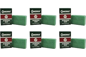 NATURA COLLECTION Set 6 (sei) pezzi Sapone Ayurvedico Chandrika packaging storico Peso 75g x 6 = 450g