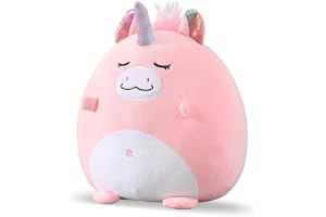 Rosa enhörning plyschkudde, squishy plyschleksak, söt enhörning plyschkudde, kawaii gosiga leksaker, mjuk kudde för flickor, barn, barnens dag, födelsedag, jul