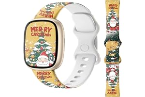 Getino Sport Band Compatible with Fitbit Versa 4 Bands/Versa 3 Bands & Fitbit Sense Bands/Sense 2 Bands for Women Men, Soft Replacement Strap Accessories for Fitbit Sense/Sense 2/Versa 4/Versa 3 Watch