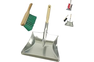 Brushmann Large Dustpan/Hand Shovel and Hand Brush Set (Hard Bristle)