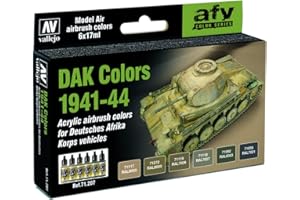 Vallejo Model Air AFV Set 71207 DAK Colors 1941-44 (6)