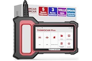 ‎THINKCAR OBD2 Diagnosegerät mit Bluetooth, Thinkcar 2024 Plus S4 Diagnosegerät Auto, 5 Systemdiagnosen (ABS+SRS+ECM+TCM+BCM) +3 Servicefunktionen - Lebenslang Kostenlos