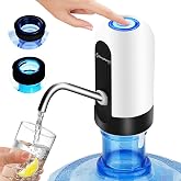 EASYSPEED Distributeur Eau,Distributeurs à Eau avec 2 Adaptateurs, Pompe à Eau Automatique Distributeur d'eau Portable Rechar