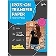PPD A4 x 20 vellen PREMIUM Inkjet T-shirt Transfer Papier, Transfer folie speciaal voor donkere textiel, strijkijzers en ther