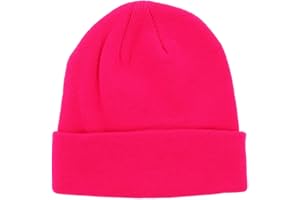 SHIPITNOW Berretto Uomo o Donna Tinta Unita - Cappello Invernali a Maglia Basic Senza Pompon - 100% Acrilico - Modello Semplice e Classico Senza Marca - Taglia Unica
