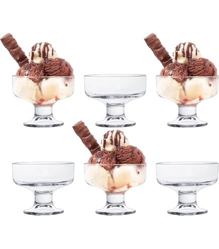 Vintage Libbey Glass Sundae Cups,set of 5 Sundae Cups,ice Cream Sundae