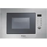 Candy MIC20GDFX Forno a Microonde da Incasso con Grill, 20 Litri, 800W, 8 Livelli di Potenza, Funzione Scongelamento, 59,5x34