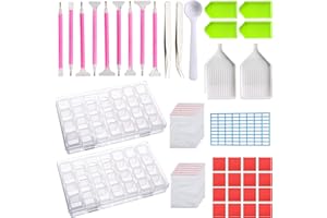 EMNY Diamantes 5d cajas plastico, bead caja clasificadora plastico, almacenamiento pintura diamante, caja para pintura diamante herramienta de pintura de diamante