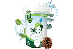‎SOLBIO Solbio Original Sanitärflüssigkeit für Campingtoilette 1,6l 100% Bio & Vegan - Biologisch abbaubarer Sanitärzusatz mit Duft von Eukalyptus, Kiefer und Minze