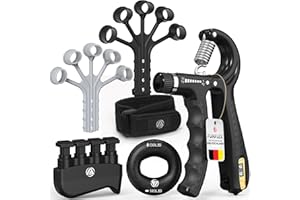 ‎FUNFLEX FUNFLEX Handtrainer Fingertrainer, Griffkraft Trainer Set, Verstellbarer Unterarmtrainer, Finger Trainer, Unterarm Trainingsgerät, Grip Trainer, Fitness Hand Training, Krafttraining