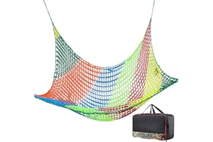 LJBD Rete da Arrampicata per Parco Giochi, Doppio Strato Rete Protezione di Sicurezza Robusto Esterno Interno Anticaduta per Casa Sull'albero Altalena Giardino(Size:1*3m(3*10ft),Color:multicolore)