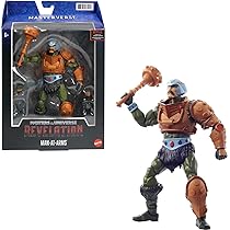 Masters Of The Universe - Man-At-Arms New Eternia, Action Figure Deluxe 17,8 Cm, 30 Punti Articolazione, Teste E Mani Intercambiabili, Per Bambini 6+ Anni