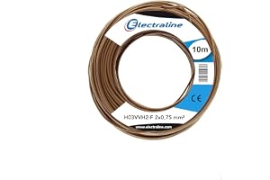 Electraline H03VVH2-F, 2 x 0,75 mm, 10 m