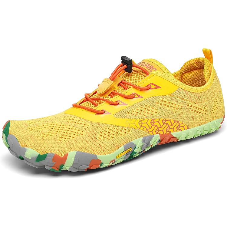 SAGUARO Blotevoetenschoenen voor dames en heren, blote voetschoenen, teenschoenen, outdoor, fitnessschoenen, antislip, trailschoenen, barefoot schoenen met zero-drop-zool, maat 35 - 48 EU, 43 EU