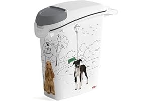 KETER Curver PetLife pojemnik na karmę dla psów, 10 kg/23 l, 23,5 x 49,7 x 50,30 cm