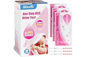Wondfo 20x Test de grossesse 10 mIU précoce test de grossesse Précoce 6 jours avant les règles Pregnancy Test Fiable à Plus De 99%