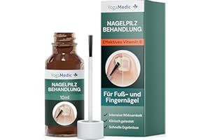 ‎YOGAMEDIC YogaMedic Nagelpilz Behandlung [ohne Feilen]- Patentierter Wirkstoff, belegte Wirkung, Mittel gegen Nagel Pilz- schnell- Nagelpilzmittel für Fingernägel und Fußnägel, Mixtur zur Nagelpflege, 10ml