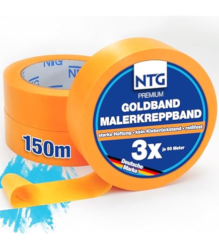 3M Ruban De Masquage 2060 Surfaces Rugueuses, Haute Adhesivité, Resiste Aux UV, Intérieur & Extérieur 36 Mm X 50 M